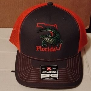 Orange and Grey Alligator Hat